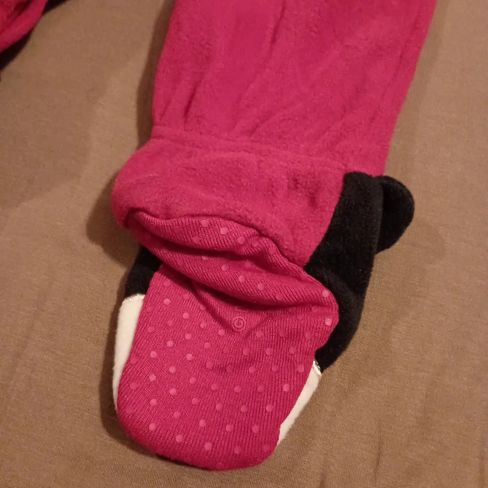 NWT Disney Baby Mickey Mouse My First Christmas Fleece‎ Footie Pajamas